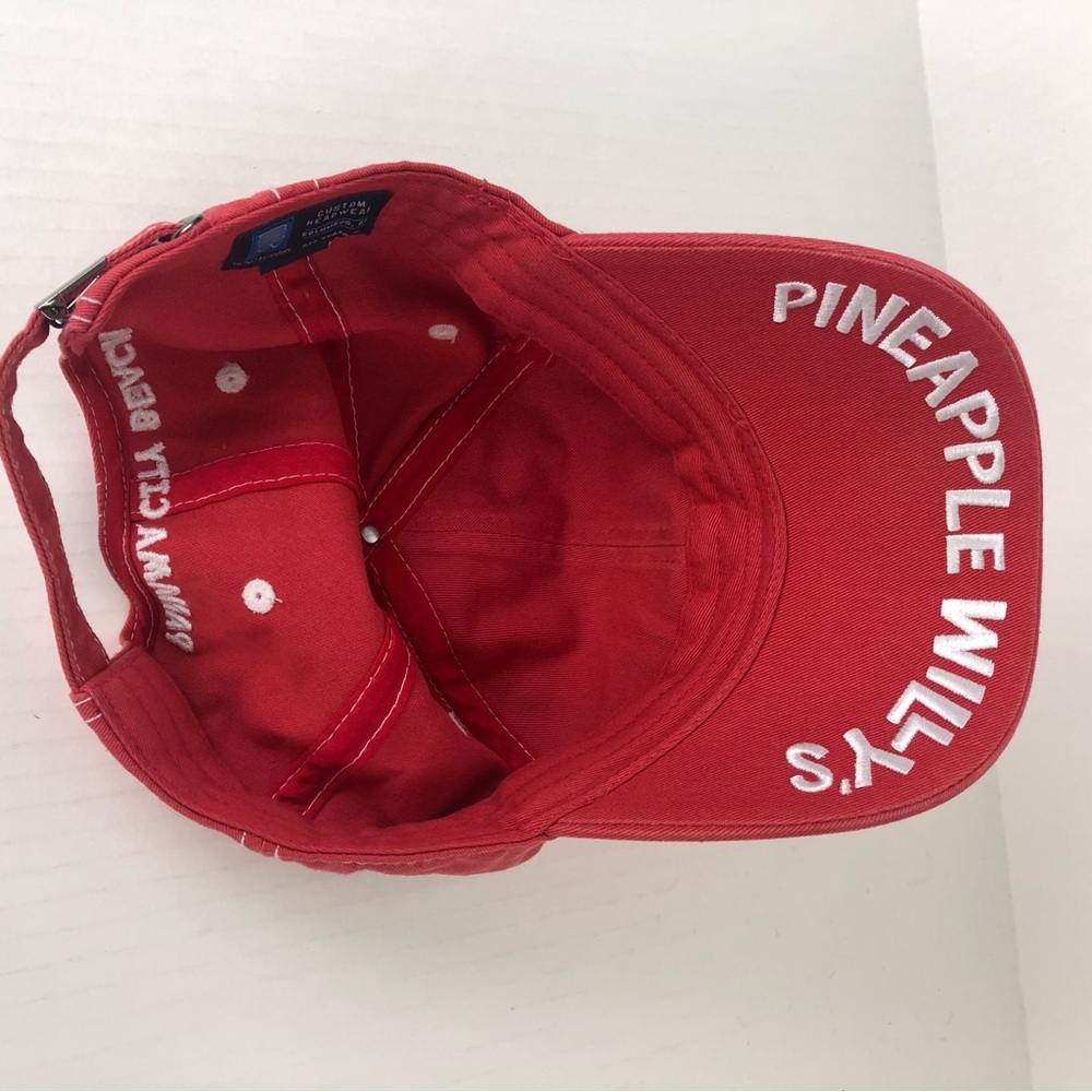 Pineapple Willy’s Red Fitted Baseball Cap - image 4